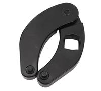 Eujgoov Adjustable Gland Nut Wrench Universal Hydraulic Cylinder Spanner Heavy Duty Steel Tool for 2in to 6in Nuts with Reversible 1/4in & 5/16in Pin Holes for Case 480E 580 580D 580SE