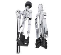 Eujgoov Adjustable Tall Drum Pad Stand Snare Tripod Practice Foldable Double Support Portable 55-60cm for Drummers