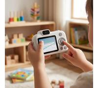Eujgoov AI Kids Camera, 40MP 1080P HD Digital Camera with Real Time WiFi Bilingual Q&A, Interactive Educational Toy for Children Aged 3-8