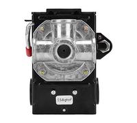 Eujgoov Air Compressor Pressure Switch Control Valve Mechanical Regulator G1 4 75 to 120 PSI 10A Four Hole Red Handle Horizontal Type for Workshop Compressor Replacement
