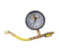 Eujgoov Air Conditioning Pressure Gauges, 1/4 SAE Inch -1 to 60bar Pressure Range for Car AC Refrigerant and Central Cooling System Testing