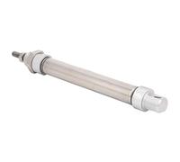 Eujgoov Air Cylinder Double Acting Stainless Steel Pneumatic Cylinder | Air Cylinder Double Acting Stainless Steel Pneumatic Cylinder 16mm Bore M5x0.8 Port Multiple Stroke Options for Automation