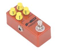 Eujgoov B Box Preamp Pedal Mini Electric Guitar Effect with Overdrive Function, 4 Control Knobs for Gain Treble Bass Volume, Lightweight Aluminum Chassis True Bypass Switch for Stage and