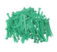Eujgoov Bird Leg Bands 100pcs Colorfully Adjustable Chicken Leg Tags, Robust Construction for Long Lasting Use, Ideal for Poultry Identification and Classification (Green)