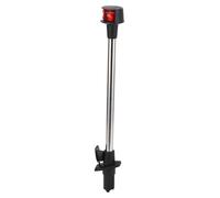 Eujgoov Boat Navigation Light 304 Stainless Steel Marine Grade High Impact PC Shell Convenient Detachable Quick Draining 2 Wire Base 18 Inch Red Green 2 Color LED