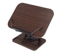 Eujgoov Book Stand, 360 Rotating Adjustable Height and Angle, Hands Free Book Holder with Storage Tray, for Cookbook Recipe Textbook Laptop Tablet Office Kitchen School