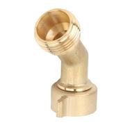 Eujgoov Brass 45 Degrees Water Hose -Ellbogen Adapter Prevents Kinks for RV Residential Mobile Trailers Marine Camping 3/4 Inch Threads