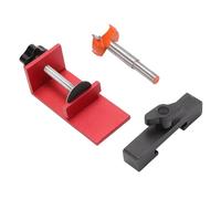 Eujgoov Cabinet Door Mounting Jig Cabinet Door Installation Positioner Locator 1-50mm Clamping Thickened Aluminum Alloy with Sponge Pad for Framed Frameless Left Right Doors
