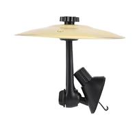 Eujgoov Car Crash Cymbal Adjustable Bracket Iron Plastic Compact High Volume Clear Sound Easy Install for Car Entertainment Traffic Jams (Gold)