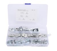 Eujgoov Car U Clips Assortment Kit, 50PCS Manganese Steel U Shaped Nuts, Ideal for Auto Interior Door Panels and Dashboards M4 M5 M6 M8