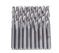 Eujgoov Carbide End Mill 10Pcs 1/8 Inch Shank 2 Flute Spiral Upcut Flat Nose Bit Set for Woodworking 2.0mm