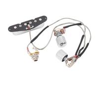 Eujgoov Complete Electric Guitar Pickup Set Pre Wired Magnetic Neck Pickup 1T1V Control 250K Potentiometer Premium Metal Clear Sound Easy Install for TL Electric Guitar