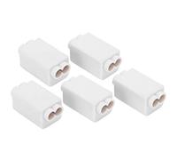 Eujgoov Copper Terminal Splitter Junction Connector Box 5Pcs Set with Detachable Insulating Cover for Ceiling Light Wiring Electric Meter Switch ABS Mystical/Fantasy Retardant Material 16KW High