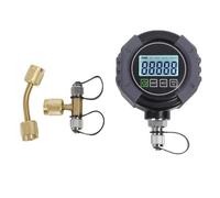 Eujgoov Digital Vacuum Gage, HVAC Vacuum Tester Vacuum Meter with 1/4 Inch SAE 7/16-20UNF for Refrigeration Systems Detection