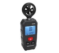 Eujgoov Digital Wind Speed Meter, Temperature Humidity Sensing, 6 Measurement Units for Outdoor Windsurfing Hiking Cycling LCD Anemometer with Rain Thermometer Weather Barometer Gauges