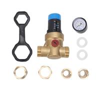 Eujgoov DN15 1/2 Inch Brass Pressure Reducing Valve Adjustable Regulator for Water Systems RV Camping Car