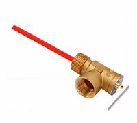 Eujgoov DN20 Temperature and Pressure Relief Valve 3/4in with Solid Brass Construction 150PSI 99℃ for Automatic Water Heater Safety Protection