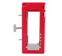 Eujgoov Door Hinge Jig, Sturdy Plastic with Silicone Anti Slip Pads and Removable Sliding Mechanism, Self Centering Hinge Drill Bit for Accurate Installation, for Mortises 3in to