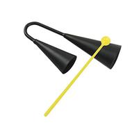 Eujgoov Double Bells Different Sizes with Plastic, Iron U Shaped Metal Agogo Cowbell, Handheld Percussion Instrument for Music Education and Kids Play