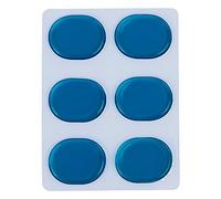 Eujgoov Drum Silence Transparent Si Gel Silencing Kit Soft Silicone Gel Snare Drum Dampening Pads for Overtone Control and Enhanced Sound Quality (Blue)
