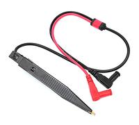 Eujgoov DTU1701 Transistor Tester Clamp/Holder Tweezers with High Sensitivity for SMD Test Clamp/Holder Meter Probe, Ideal Tool for Electronics Capacitor and Resistor Testing with Banana Plug Test