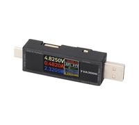 Eujgoov Electric Circuit Testing Device Voltage Current Meter, Dual Way Current Detection, Real Time Monitoring, HD Color Screen, Multi Functional UI, with HD Color Screen and Data