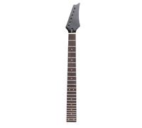 Eujgoov Electric Guitar Neck Maple Wood with Rosewood Fretboard 25-1/2 Inch String Length Glossy Black Finish Orange Dot Inlays for Fret Identification