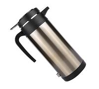 Eujgoov Electricwaterboiler Kettle, 1000ML, Car Heating Cup Travel Thermoses Heating Water Bottle Stainless Steel 12V/24V, Powered By Cigarette Lighter Plug, Enables to Drink Hot Water (12V)