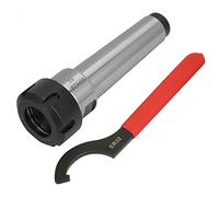 Eujgoov ER32 Collet Holder Chuck Set Mt4er32 MT4, Straight Spacer Sleeve/Shaft Extender, Long Shaft, Stable Diameter for CNC Milling Lathe Tool, Reduce Costs and Improve Efficiency with Wrench