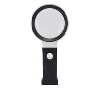Eujgoov Folding Handheld Magnifier 5x 25x 90mm with 32 LED Lights and 4