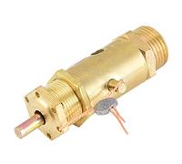 Eujgoov G3/8 Air Compressor Safety Release Valve, 7-10kg Pressure for | Brass Construction, Automatic Closing At Low Pressure, Overload Protection for Tools and Pipes, Compatible with Electric
