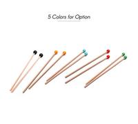 Eujgoov Glockenspiel Mallets, Maple Wood and Rubber, Perfect Percussion Sticks for Xylophone Players, Lightweight and Portable for Musicians on the Go (Green)