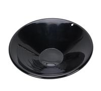 Eujgoov Gold Pan, 10 Inch Black ABS Lightweight and Sturdy Round Panning Tool for Manual Mining Operations Secure and Quick Gold Recovery, Wide Application, Versatile Mining Tool