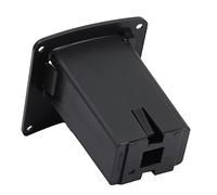 Eujgoov Guitar Pickup Battery Bag 9V Battery Holder Case Soft and with Snap Button for Guitar & Bass (Square Bayonet)