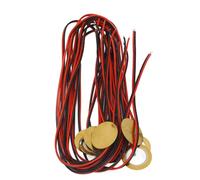 Eujgoov Guitar Piezo Discs, 12PCS 27mm Brass Piezoelectric Disk Pickup Transducer with Wire, Low Power Consumption