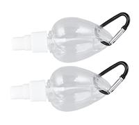 Eujgoov Hand with Clamp/Holder Portable Refillable Container 50ml Transparent PET Plastic Bottle for Travel Toiletries Hand Soap Body Wash (Spray heart shape)