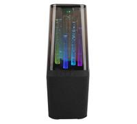 Eujgoov HD Sound Portable Loudspeaker with Stylish RGB Lighting for an Urgent Listening Experience, Quick Loading Battery for Outdoor Travel, Bluetoototauxusb Connectivity (Black)