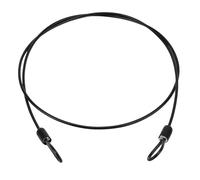 Eujgoov Heavy Duty Bike Lock Cable Anti Theft Security Steel Wire with Plastic Coating for Scooter Motorcycle EBike Helmet Fence Gate 39.4 Inch Long Durable Cycling Accessories (Black)