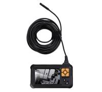 Eujgoov Industrial Endoscope, 8mm Dual Lens 1080P HD Borescope Camera IP67 Inspection Scope with 4.3in LCD Screen for Sewer Drain Pipe Car (5m / 16.4ft)
