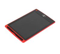 Eujgoov LCD Writing Tablet 8.5in, ABS Electronic Drawing Pad with Pen, Replaceable Battery, Eye Protection Screen, Portable Memo Board for Kids Travel Office Home (Red)