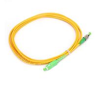 Eujgoov Low Loss Fiber Optic Patch Cord, Strong Practicality, Excellent Material, Professional Fiber Optic Patch Cord with SC FC PVC, for Optical Communication Wiring,