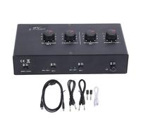 Eujgoov Microphone Amplifier, 2 Channel Dynamic Mic, Portable Studio Pro Live Performance XLR Input, Dual Adjustable BT Accompaniment