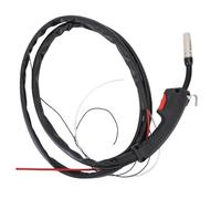 Eujgoov MIG Welding Torch Replacement 6.56ft 160A-200A 0.8-1.2mm Wire Flexible High Pressure Rubber Hose Curved Handle for Binzel MIG Welding Torch