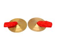 Eujgoov Mini Marching Hand Cymbals 7.48in Brass Alloy Percussion for Children Music Education with Smooth Edges and Clear Tone for Classroom Activities (19cm / 7.48in)
