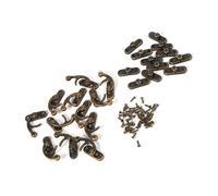 Eujgoov Mini Swing Arm Clasp Latch,Hasp Latch Antique Hook 12Pcs Vintage Style Left Right Toggle Hasp Decorative Jewelry Gift Wine Wooden Box with Screws Metal, Eujgoov6nwg2y1pm9-03