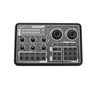 Eujgoov Mixer SK600 Digital External Sound Card for Live Broadcast with DSP Chip Noise Reduction Dual Mic Headphone Voice Changing Effect Lights Ideal for Singers Podcasters Gamers