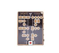 Eujgoov Morse Code Training Card with LED Display and Recording Playback, Interactive Telegraph Learning Kit for Ham Radio Operators, Beginners and Emergency Communication Training
