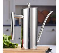 Eujgoov Oil Can Household Oil Can Soy Sauce Pot, Stainless Steel with Shopping Bag Template Multifunctional Vegetable Cutter, Dispenser
