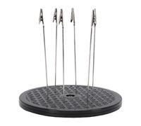 Eujgoov Paint Spraying Turntable, 360 Degree Rotating Model Painting Stand, 6 Clamp/Holder Sticks, 7.5 Inch for Hobby Crafting