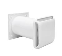 Eujgoov Passive Air Vent Through Wall Ventilation Kit with Telescopic | Adjustable 110mm Hole, Louvered Cover for Rain Resistance, Built-in Filter Blocks Dust, Quiet Airflow Enhancer